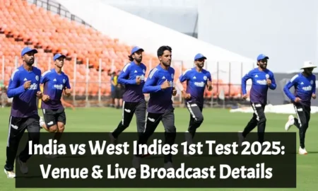 India vs West Indies 1st Test 2025: Venue & Live Broadcast Details