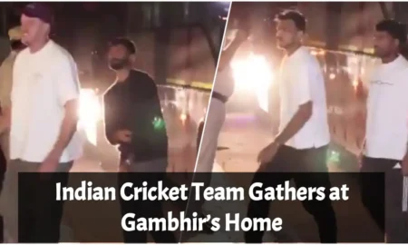 Indian Cricket Team Gathers at Gambhir’s Home