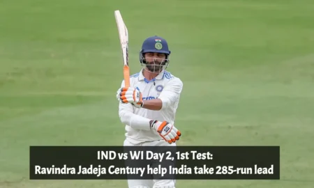 Jadeja Century help India take 285-run lead vs West Indies