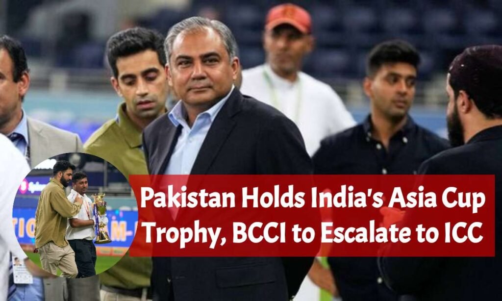 Pakistan Holds India's Asia Cup Trophy