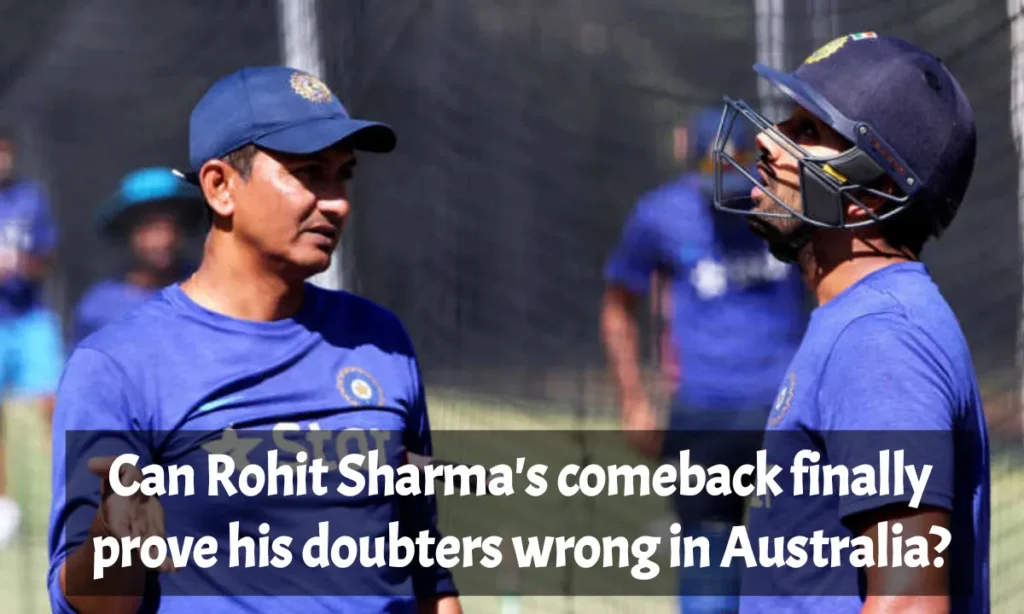 Rohit Sharma comeback in Australia