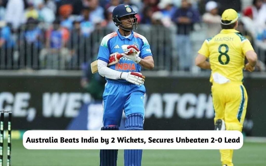 Australia Beats India by 2 Wickets