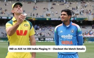 IND vs AUS 1st ODI India Playing 11