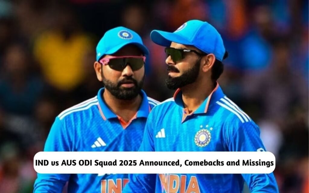 IND vs AUS ODI Squad 2025