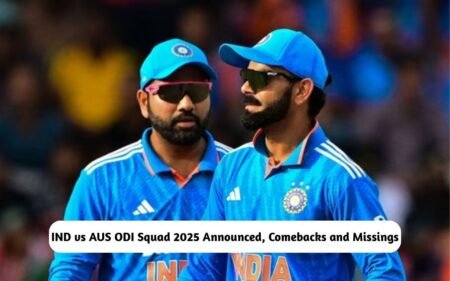 IND vs AUS ODI Squad 2025