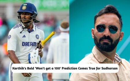 Karthik's Prediction for Sudharsan
