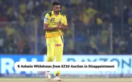 R Ashwin Withdraws from ILT20 Auction
