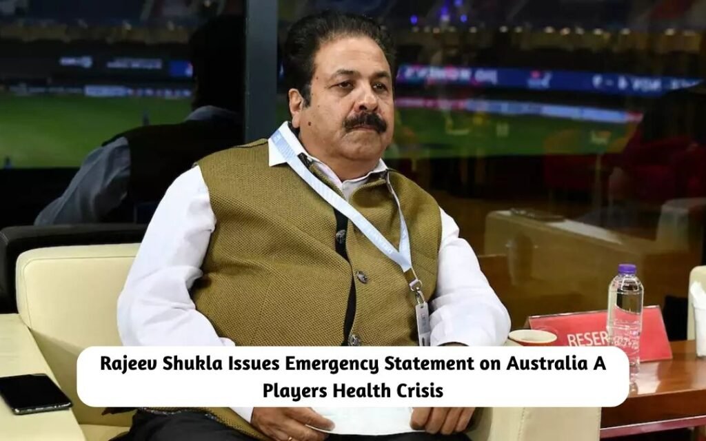 Rajeev Shukla Issues an Emergency Statement