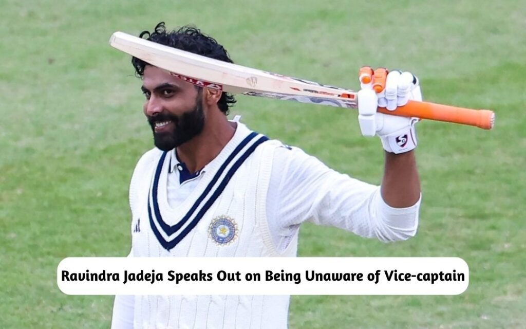 Ravindra Jadeja Speaks Out on Being VC