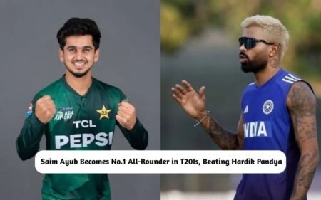 BREAKING: Saim Ayub Becomes No.1 All-Rounder in T20I Rankings, Surpassing Hardik Pandya Saim Ayub Becomes No.1 All-Rounder in T20I