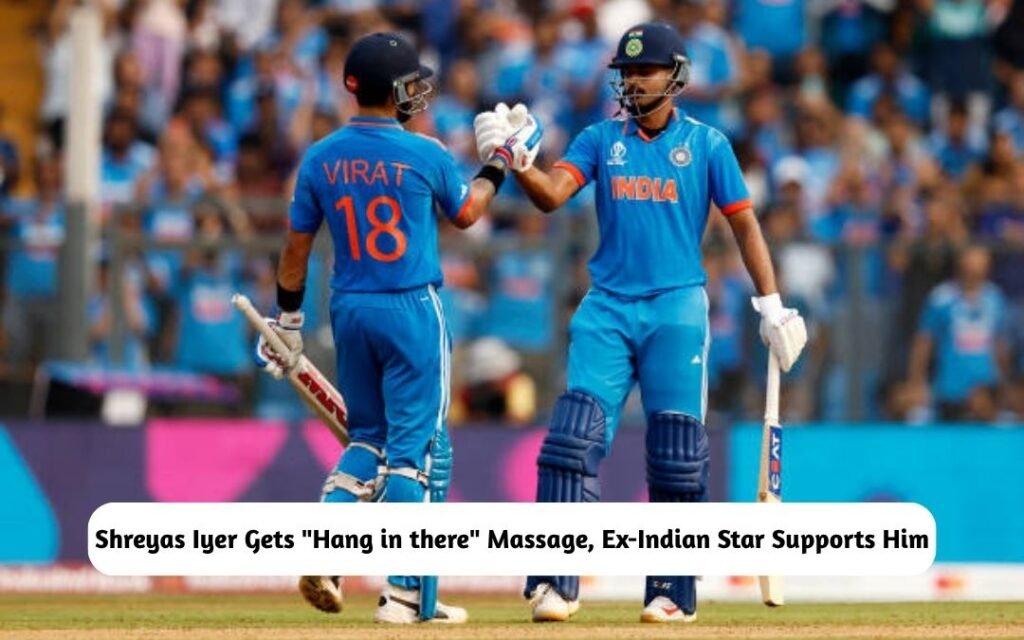 Shreyas Iyer Gets "Hang in there" Massage