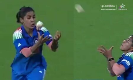 Amanjot Kaur huge catch in ICC World Cup Final