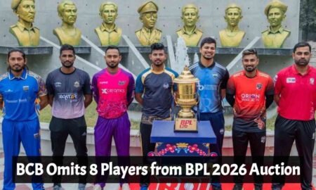 BCB Omits 8 Players from BPL 2026 Auction