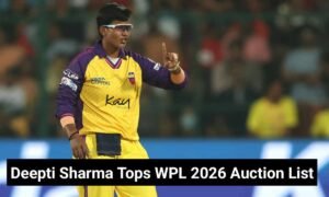 Deepti Sharma Tops WPL 2026 Auction List
