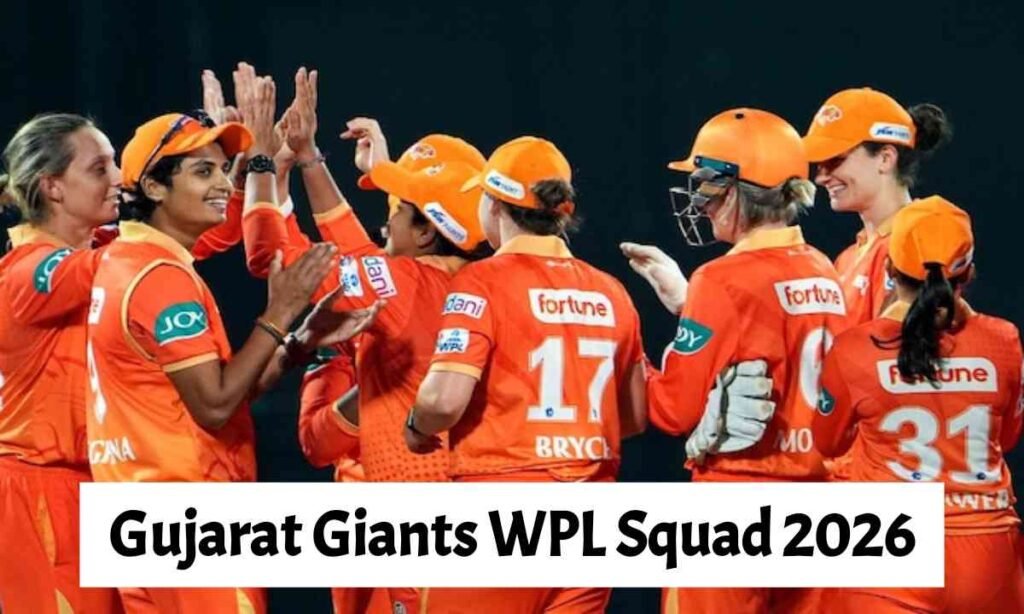 GG WPL Squad 2026: Checkout full team players list with price ! Gujarat Giants WPL Squad 2026