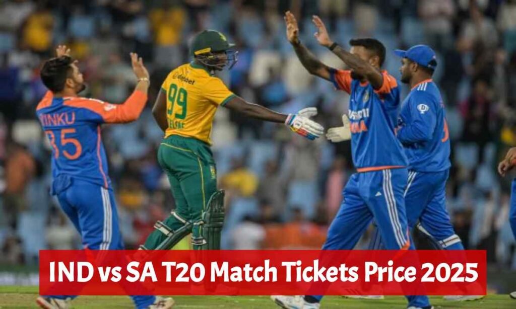 Online and Offline IND vs SA T20 Tickets Price 2025