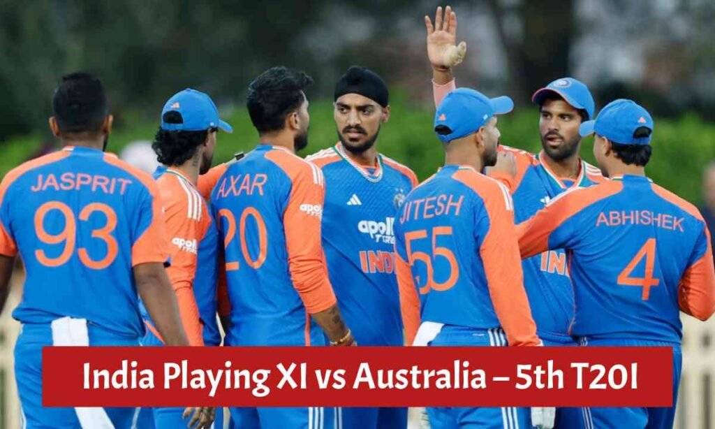 India Playing XI vs Australia 5th T20I