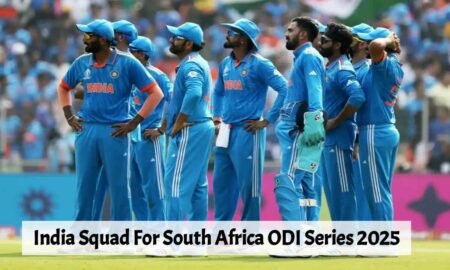 India Squad For South Africa ODI Series 2025
