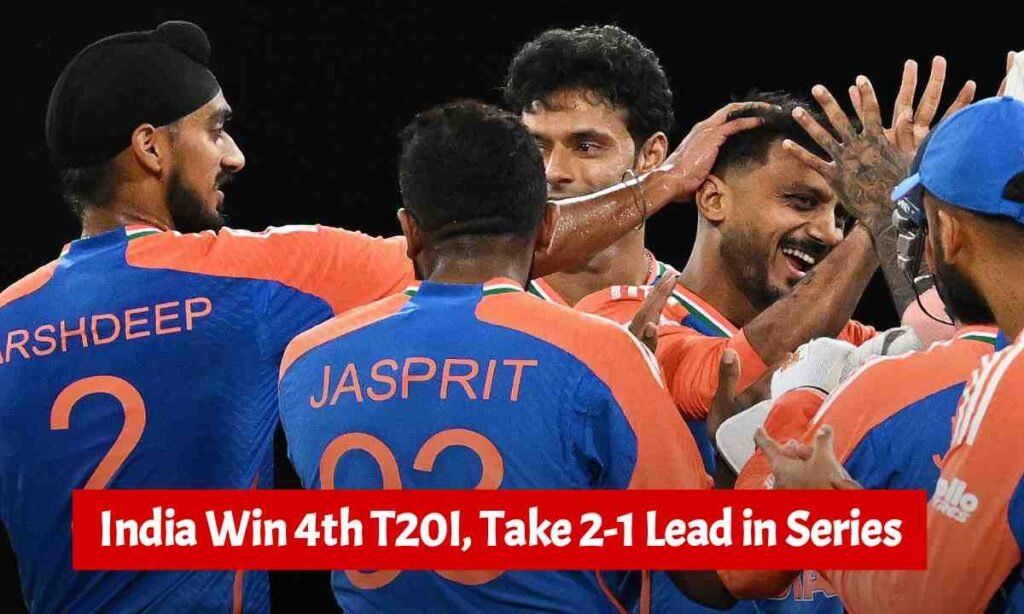 India Win 4th T20I, Take 2-1 Lead in Series