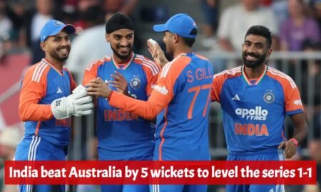 India Secure 5-Wicket Win Over Australia to Level Series 1-1 India beat Australia by 5 wickets to level the series 1-1
