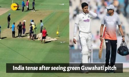 India tense after seeing green Guwahati pitch