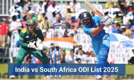 India vs South Africa ODI List 2025