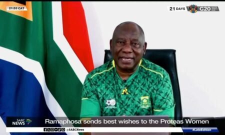 Oops! South African President Wears Football Jersey while Wishing Women’s Cricket Team South African President Wears Football Jersey Goes Viral