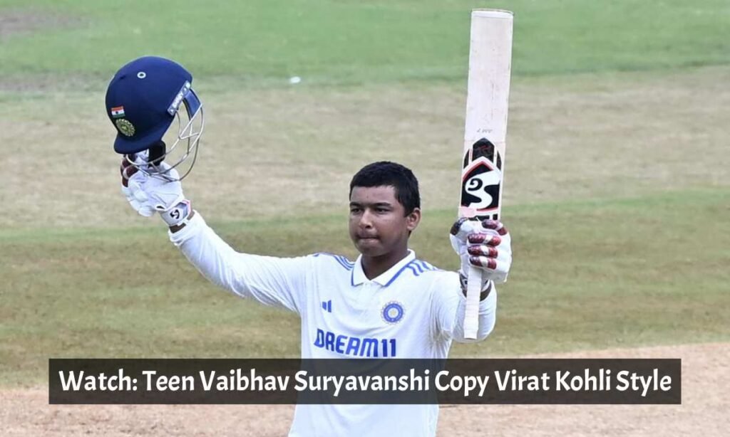 Teen Vaibhav Suryavanshi Copy Virat Kohli Style
