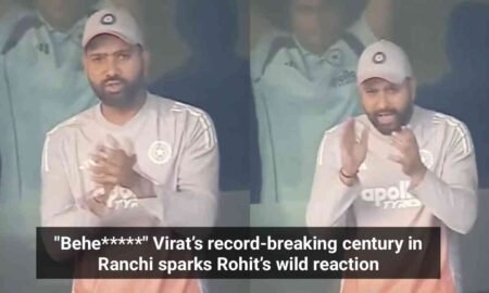 Virat’s record-breaking century in Ranchi sparks Rohit’s wild reaction.