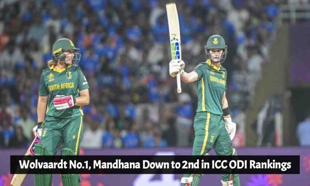 Wolvaardt No.1, Mandhana Down to 2nd in ICC ODI Rankings