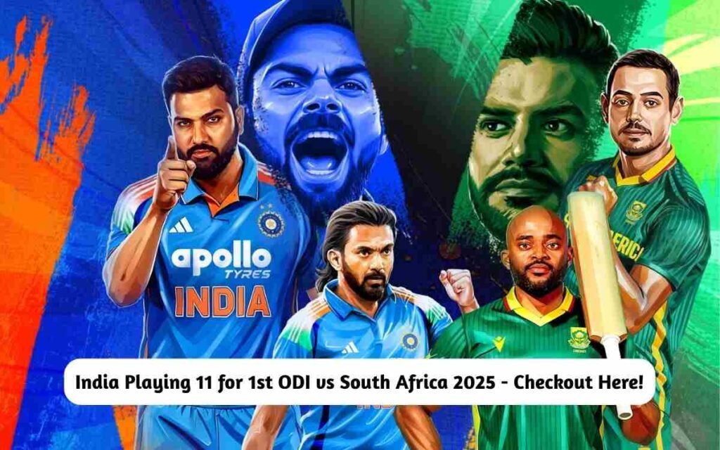 India Playing 11 for 1st ODI vs SA