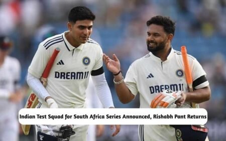 Indian Test Squad for South Africa Series