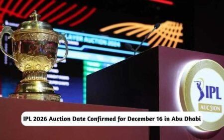 IPL 2026 Auction Date Confirmed
