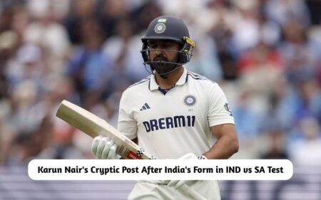 Karun Nair's Cryptic Post