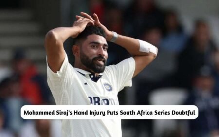Mohammed Siraj's Hand Injury