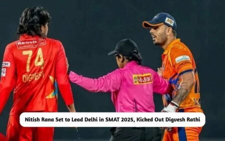 Nitish Rana Kicked Out Digvesh Rathi from Delhi team