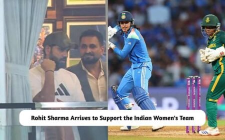 Women’s World Cup 2025: Rohit Sharma Arrives to Support the Indian Team in the Final Rohit Sharma Arrives to Support the Indian Women's