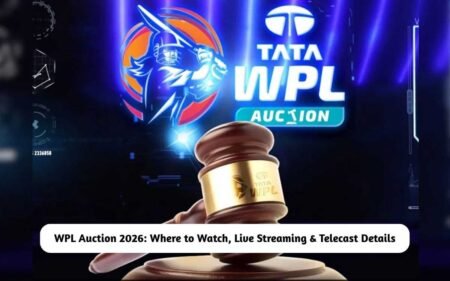 WPL Auction 2026 Live Streaming & Telecast