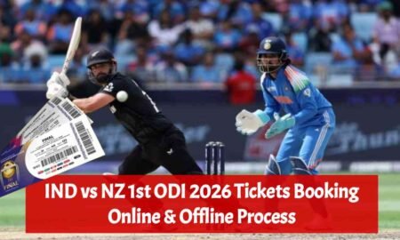 IND vs NZ 1st ODI 2026 Tickets Booking Online & Offline Process
