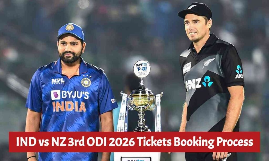 IND vs NZ 3rd ODI 2026 Tickets Booking Process