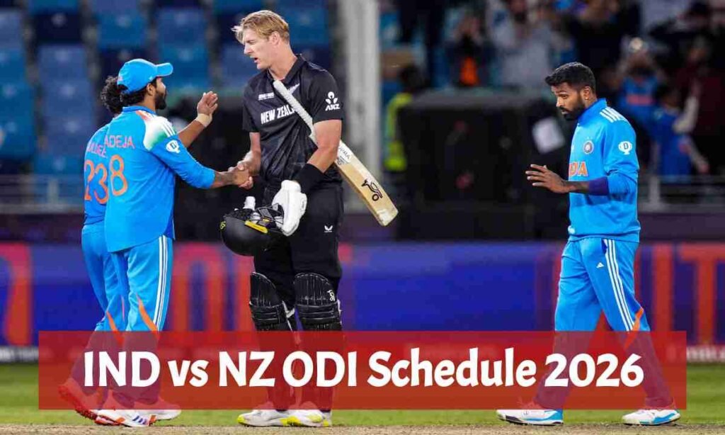 IND vs NZ ODI Schedule 2026