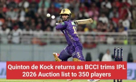 Quinton de Kock returns as BCCI trims IPL 2026 Auction list to 350 players