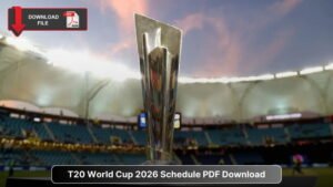 T20 World Cup 2026 Schedule PDF Download