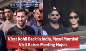 Virat Kohli’s Unexpected India Return With Anushka Sharma Fuels Lionel Messi Meeting Speculation Virat Kohli Back in India, Messi Mumbai Visit Raises Meeting Hopes