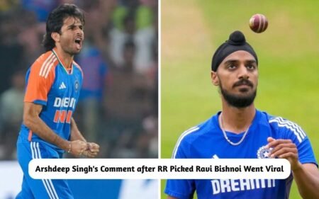 Arshdeep Singh's "Paani waste mat karna" on Ravi Bishnoi