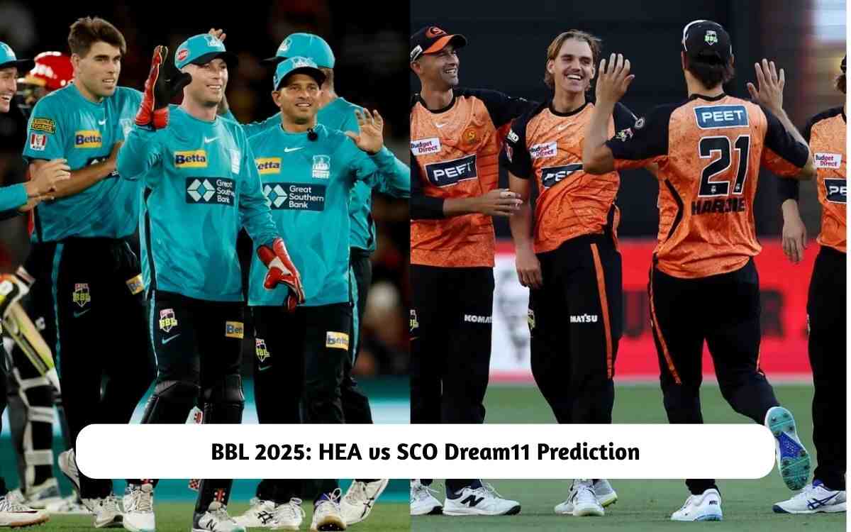 BBL 2025: HEA vs SCO Dream11 Prediction Today Match 6, Pitch Report ...