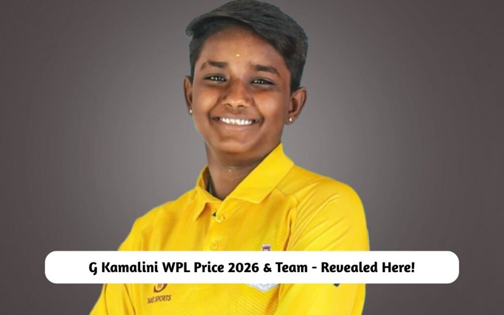 G Kamalini WPL Price 2026 & Team