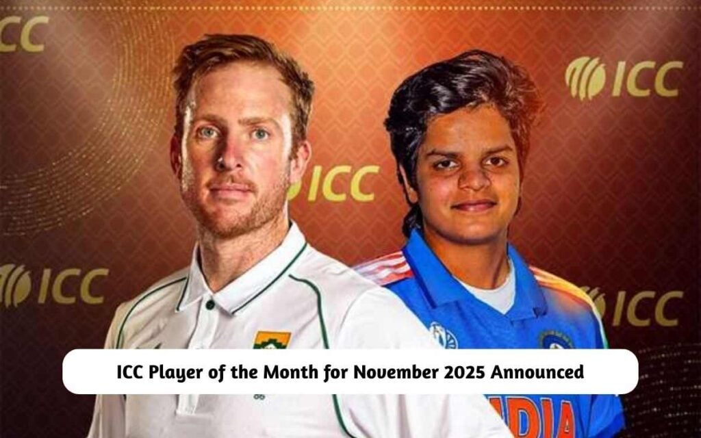 ICC Player of the Month for November 2025