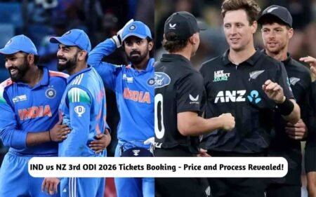 IND vs NZ 3rd ODI 2026 Tickets Booking