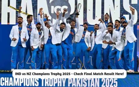 IND vs NZ Champions Trophy 2025 Final